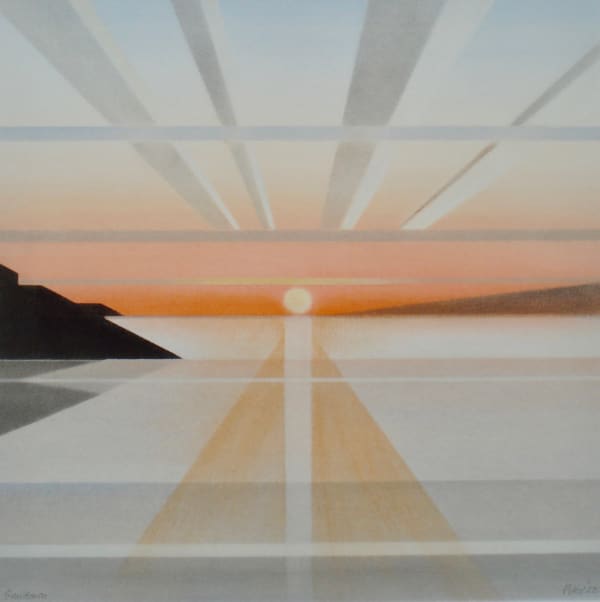 Peter Vincent PS FRSA FCSD Sundown Pastel 24 x 24 "