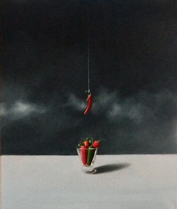 David Gleeson RI Ascending Oil on canvas 22 x 20 "