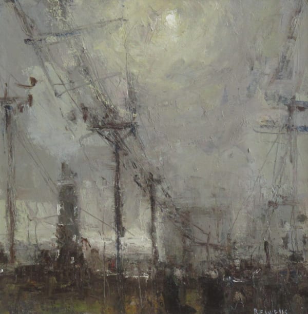 Robert E Wells NEAC RBA Dungeness Oil on panel 12.0 x 12.0 in ; 30.48 x 30.48 cm