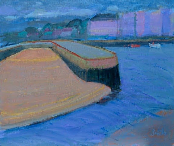 Ronald Smith RGI PAI RSW Low Tide, St Andrews Oil on board 24 x 28 "