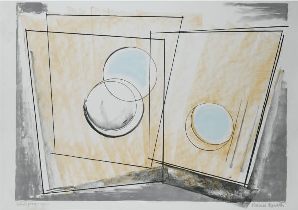 Dame Barbara Hepworth DBE Oblique Forms A/P, 1971 Lithograph 23 x 32.5 "