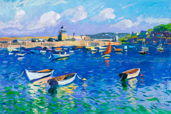 Andrew Tozer High Summer, St Ives Acrylic on canvas 24 x 36 "
