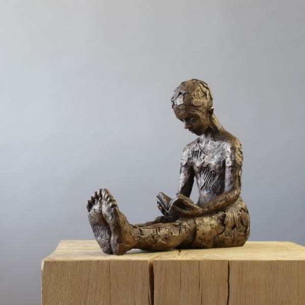 Carol Peace Drama (ed.9/120) Iron resin 9 x 4 x 6.5 "