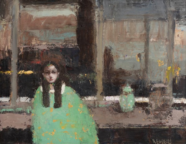 Robert E Wells NEAC RBA, Chiara in Green / Studio