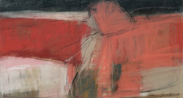 Jeannette Hayes PPPS Angel of the North Pastel on Paper 12 x 22 "