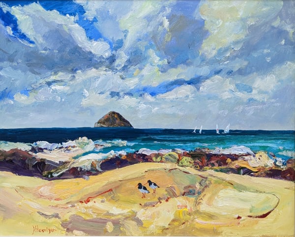 James Harrigan Ailsa Craig Oil on board 20 x 24 "