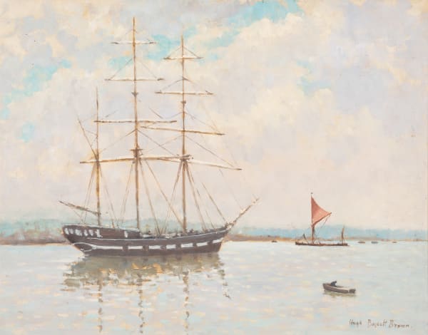 Hugh Boycott Brown RSMA The Inca at Ipswich, 1980 Oil on board 16 x 20 "