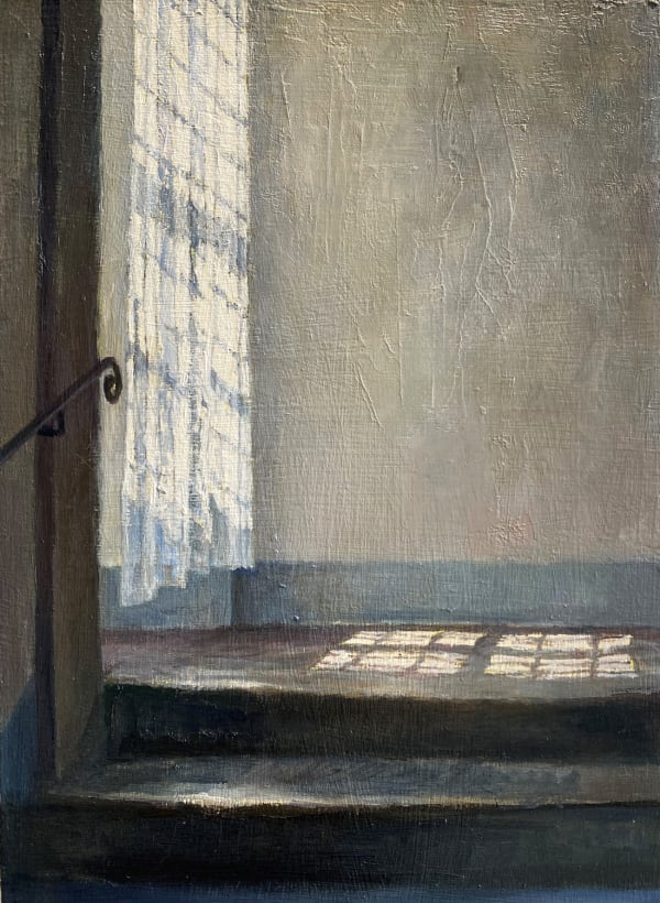 Sarah Spencer RAS VPNEAC Hallway Oil on panel 8.5 x 6.5 "