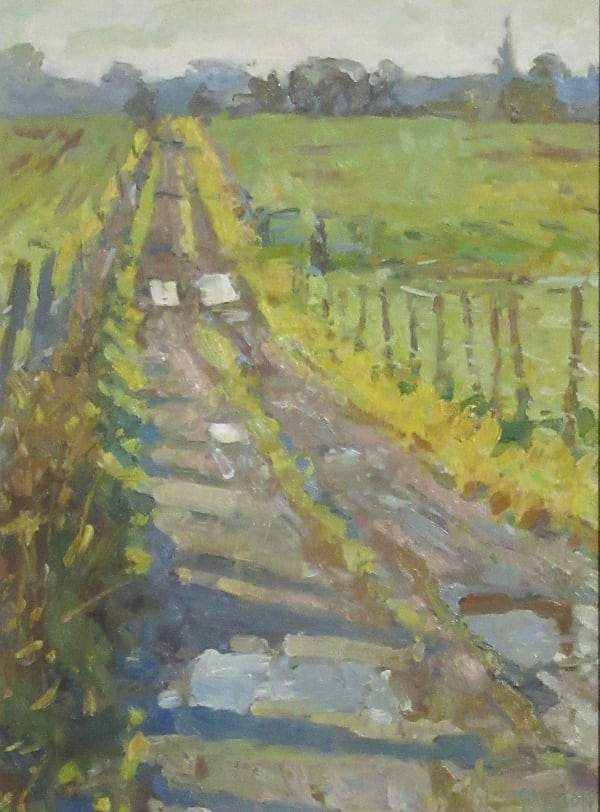 Adam Ralston ROI Morning Sun Oil on board 16 x 12 "