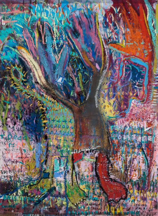 Tyrone Deans Hands up for Social Justice Mixed media 31 x 23.5 "