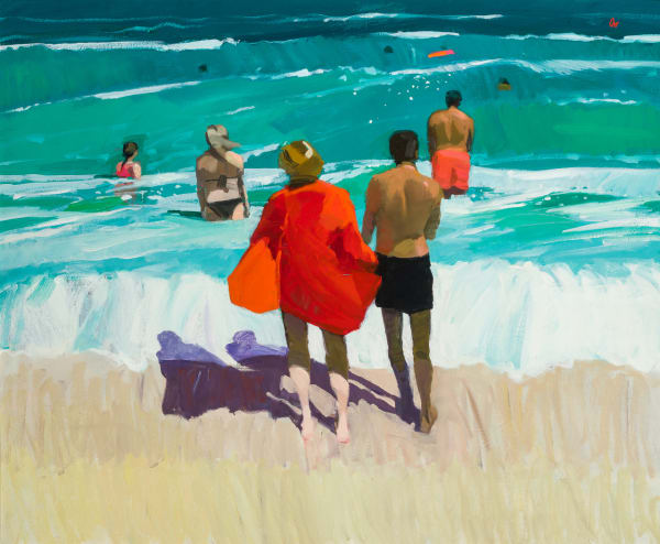 Jacqueline Orr RSW RGI PAI Breakers Oil on canvas 30 x 36 "