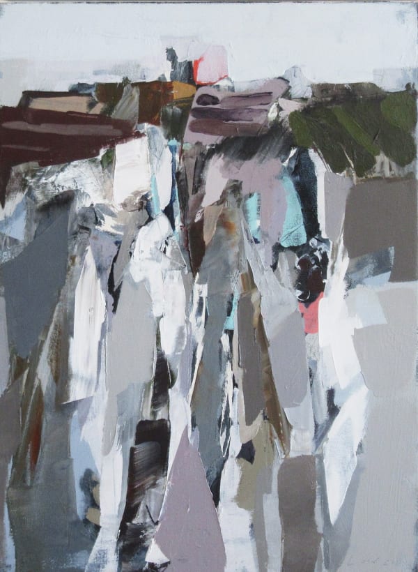 Ben Lowe White Cliffs 4 Oil on canvas 29.92 x 22.44 in ; 76.0 x 57.0 cm