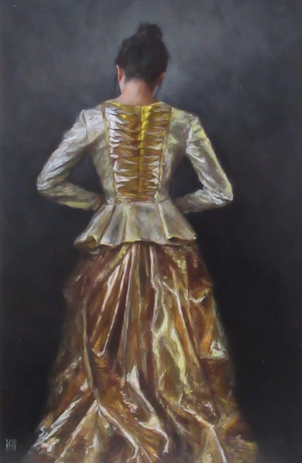 Stephanie Rew Miss Midas II Oil on panel 24 x 16 "