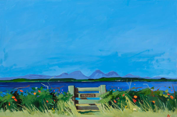 Jacqueline Orr RSW RGI PAI Private View Oil on canvas 24 x 36 "