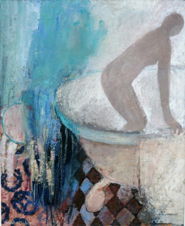 Helen Tabor Morning Bath Oil on board 29 x 23 "