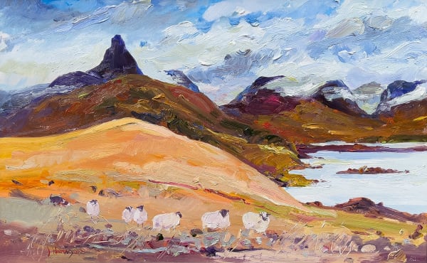James Harrigan Stac Polly, Wester Ross Oil on board 20 x 30 "