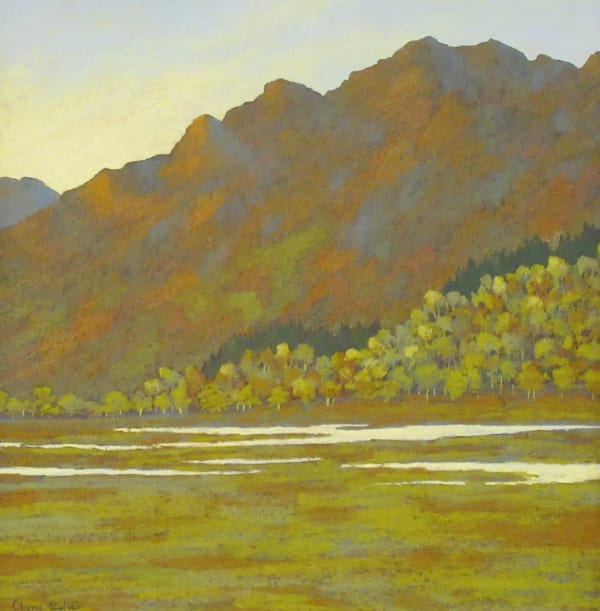 Cheryl Culver PPPS RBA Flood Plain II, 2022 Pastel 16 x 16 "