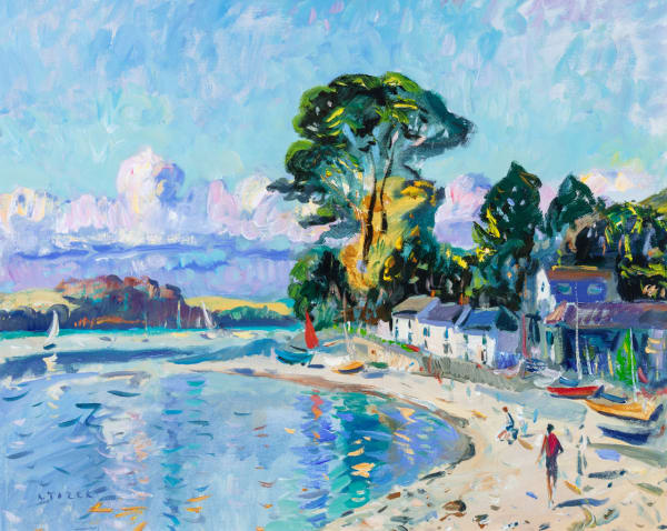 Andrew Tozer Tranquil Morning, Helford Passage Acrylic on canvas 24 x 30 "