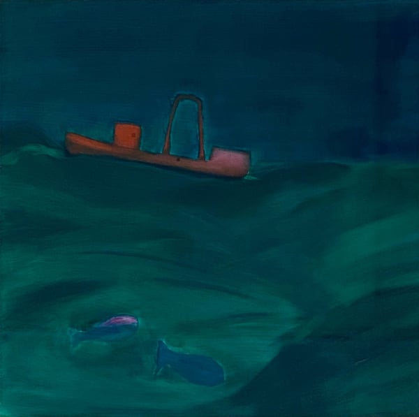 Andrew Squire Red Boat, 2007 Oil on canvas 20 x 20 "