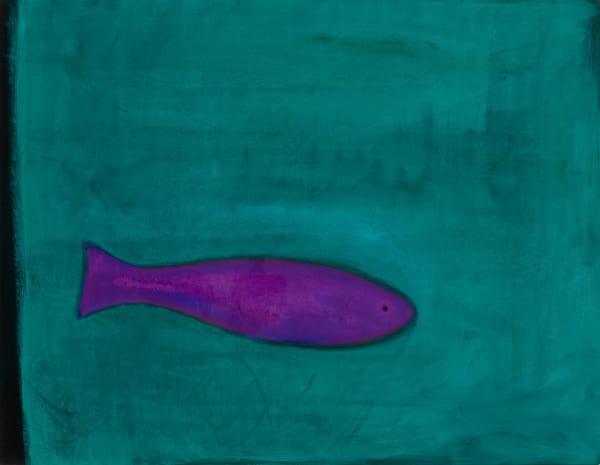 Andrew Squire Fish, 2007 Oil on canvas 28 x 36 "