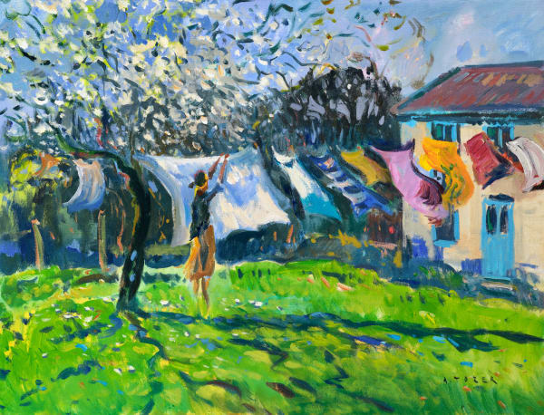 Andrew Tozer Spring Breeze, 2021 Acrylic on canvas 24 x 32 "