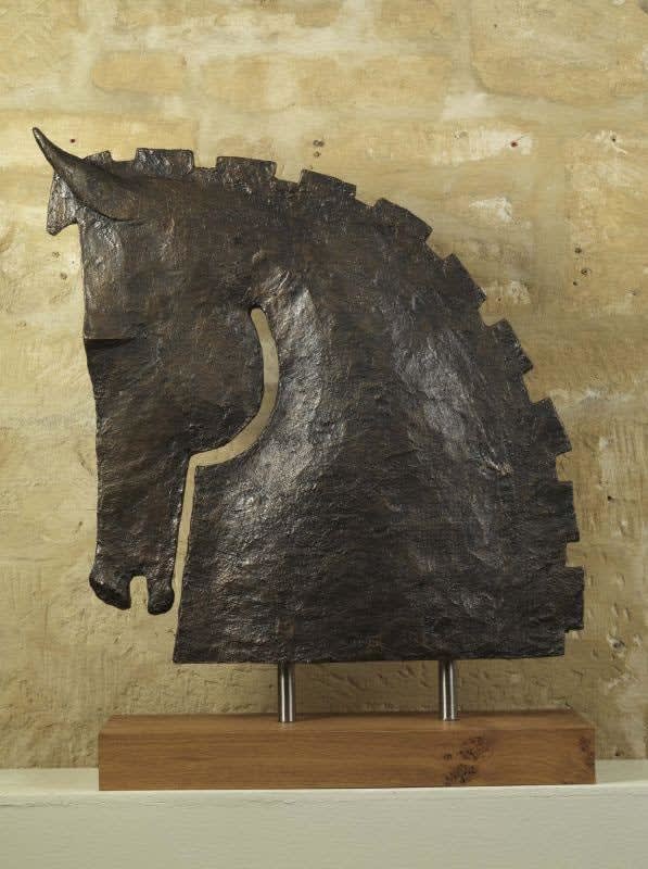 Sue Jones Rowan, ed.2/8 Bronze on oak base 35 x 27 x 9 "