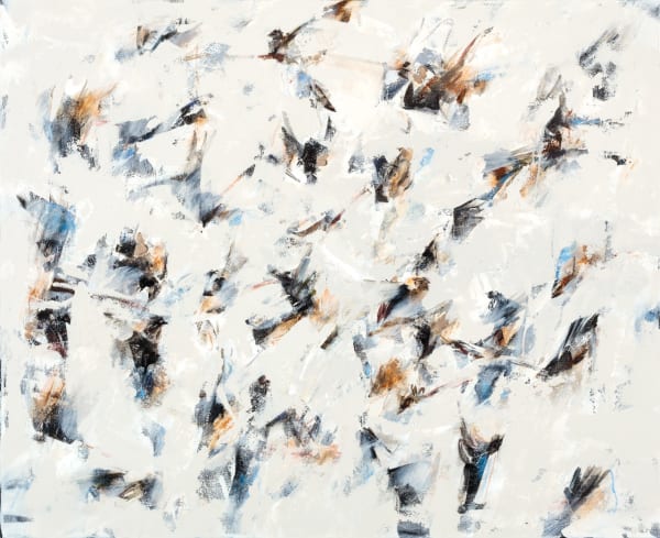 Ben Lowe Jays Oil on canvas 36 x 43 "