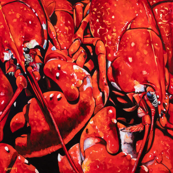 Paul Kennedy Reddy Oil on board 35.5 x 35.5 "