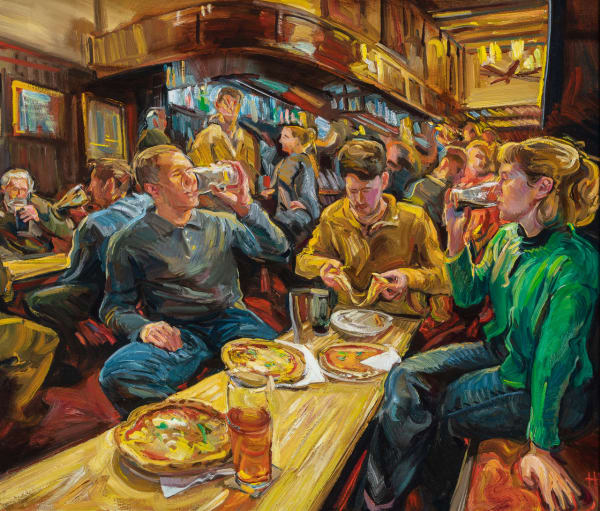 Lewis Hazelwood-Horner RBA Van Dough Oil on board 23 x 27.5"