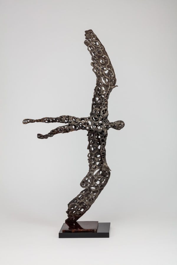 Philip Wakeham Icarus - Silver Circle Bronze 36 x 17 x 12 "