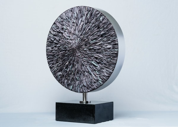 Sue Jones Cirque Noir Slate and Stainless Steel 17 x 12.5 x 6 "