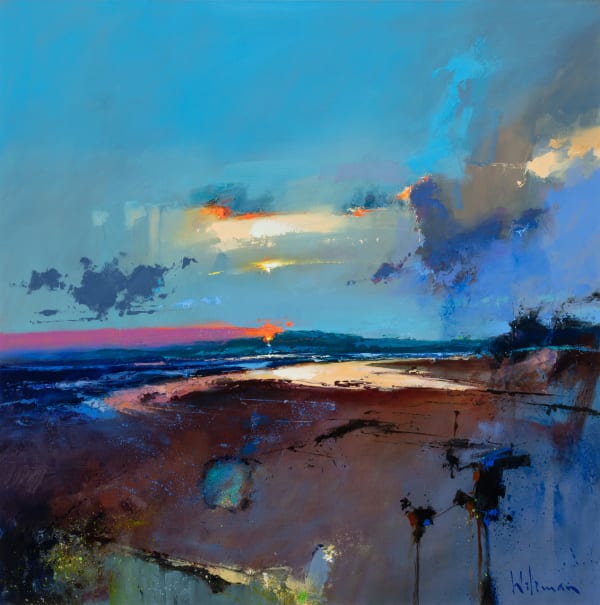 Peter Wileman FROI RSMA FRSA Ocean of Calm Oil on canvas 31.5 x 31.5 "