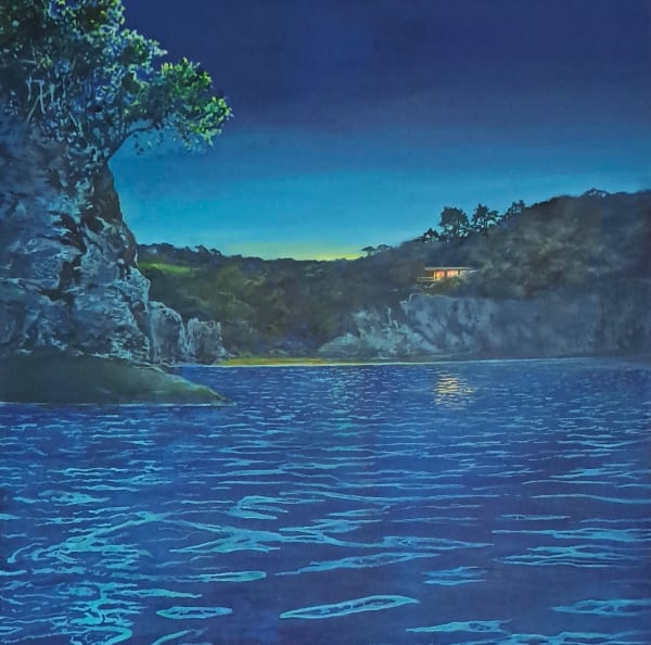 Teresa Lawler RI - Nocturne: The House above the Hidden Cove