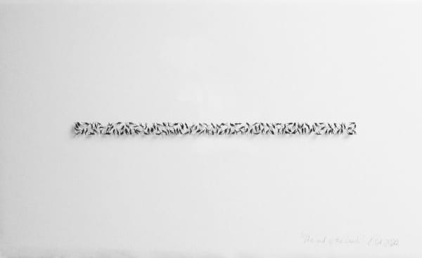 Rachel Shaw Ashton The End of the Land Handcut Paper Collage 29.5 x 19 "