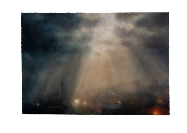 Matthew Draper PS The Air Around Us (Part II), Kitchen Window Series No. 96 Pastel on paper 15 x 21.5 "