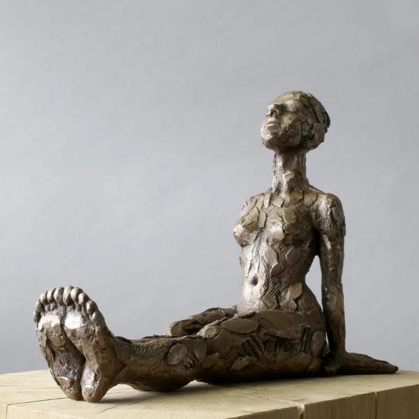 Carol Peace Blossom Bronze resin 9 x 4 x 6.5 "