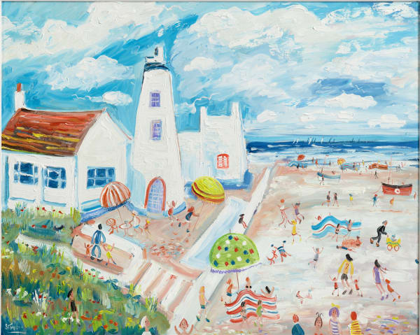 Simeon Stafford The Old Mill, Fort Green, Aldeburgh Oil on canvas 23 x 29.5 "