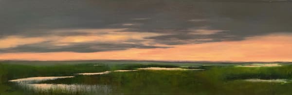 Penny Billings, First Light, Plum Island 14 x 38