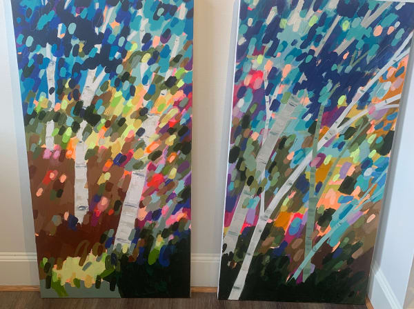 Rebecca Klementovich, Birch Sentinels of the Forest I & II