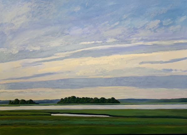 Jonathan Macadam, Big Sky over Plum Island 42x 58, 2024