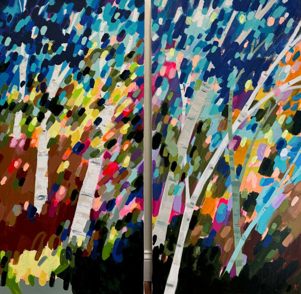 Rebecca Klementovich, Birch Sentinels of the Forest I & II