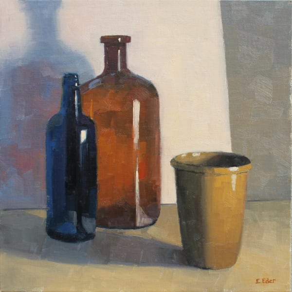 Eileen Eder, Casting Blue Shadows, 17.5x17.5