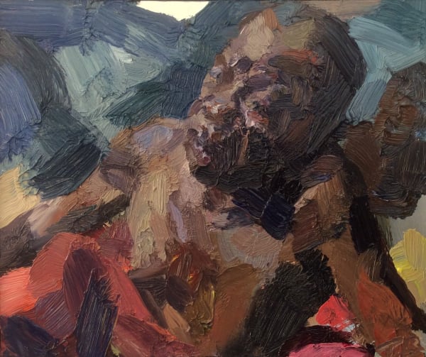 Tim Benson, Man with a blanket, 2017