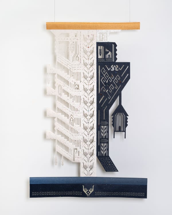 Jennifer Tee, Ancestral Structures, Spine of Tree #1, 2023