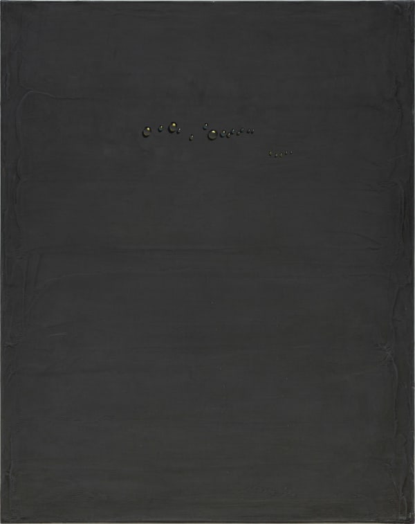 Kim Tschang-Yeul Waterdrops, 1983 Oil and graphite on canvas Dimensions: 36.22 x 28.74 inches 92 x 73 cm