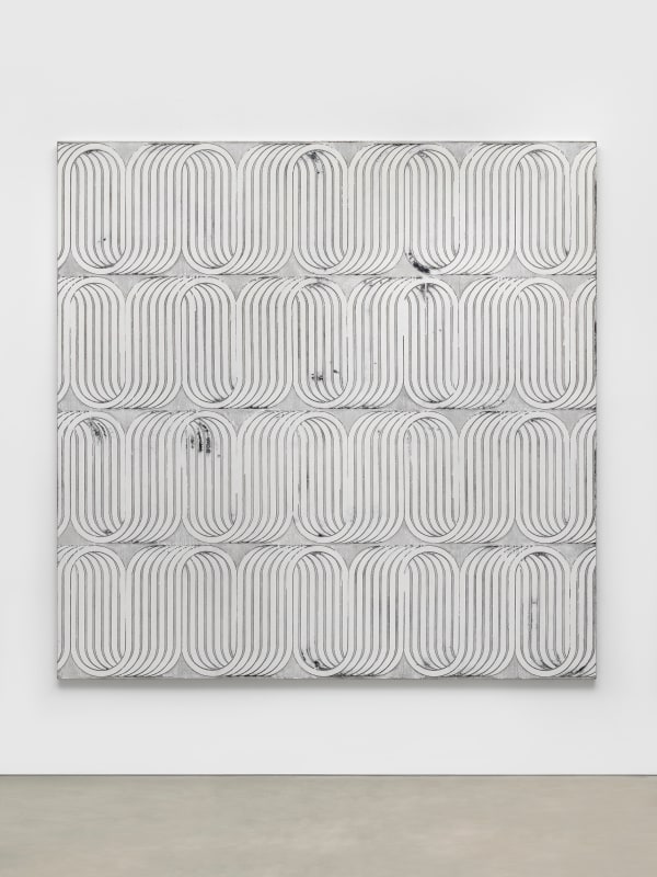 Davide Balliano UNTITLED_0337, 2025 Plaster, gesso, acrylic, and resin on linen 72 x 72 in 182.9 x 182.9 cm