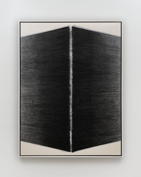 Kwon Young-Woo Untitled, 1986 Gouache and Chinese ink on Korean paper Framed Dimensions: 90 3/4 x 69 1/2 x 3 inches 230.5 x 176.5 x 7.6 cm