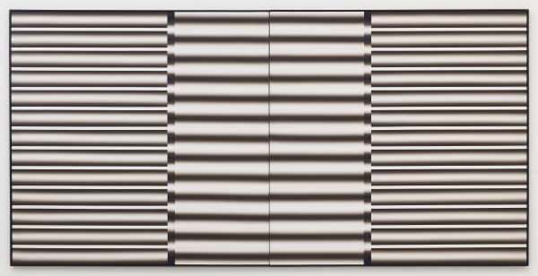 Lee Seung Jio Nucleus 87-99, 1987 Oil on canvas 78 3/4 x 157 1/2 in 200 x 400 cm Each panel: 78 3/4 x 78 3/4 in 200 x 200 cm