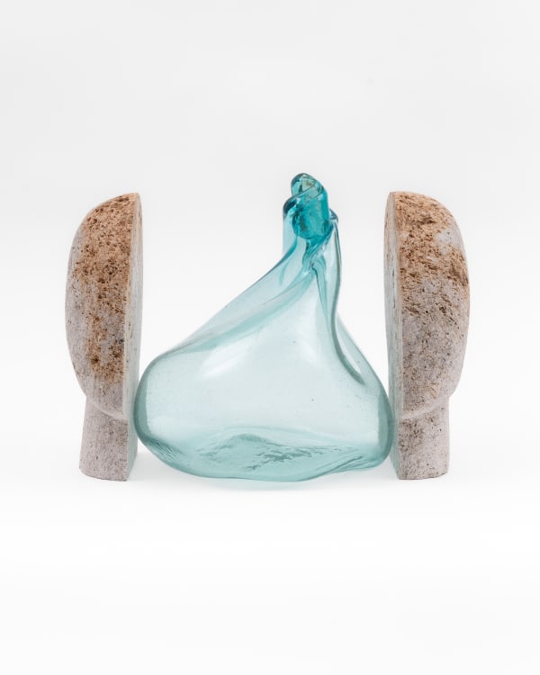Tania Pérez Córdova Breathe in 2, 2022 Pumice stone, breath of a person, blown glass Dimensions: 11 3/4 x 15 x 10 inches 30 x 38 x 25.5 cm