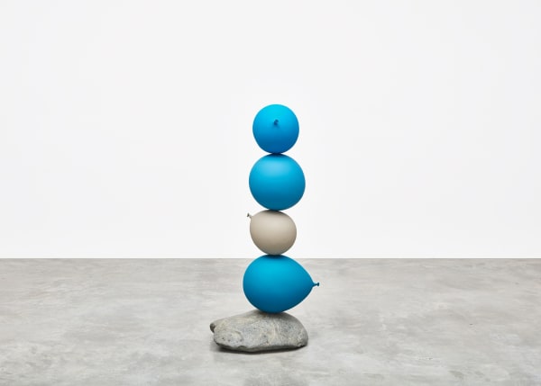 Gimhongsok, Untitled (Short People), Blue, Blue, Grey, Blue, 2018